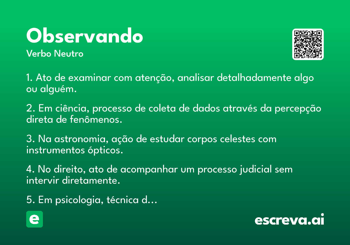observando