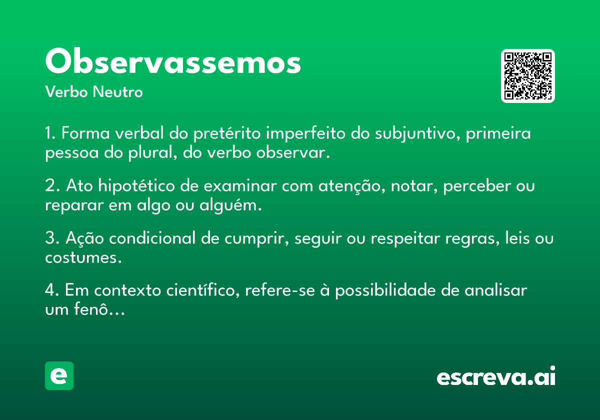 observassemos