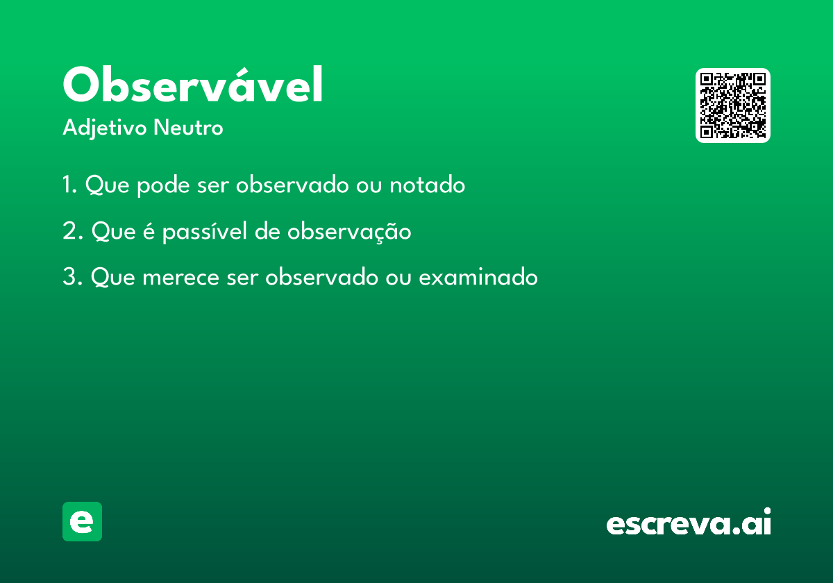 observável