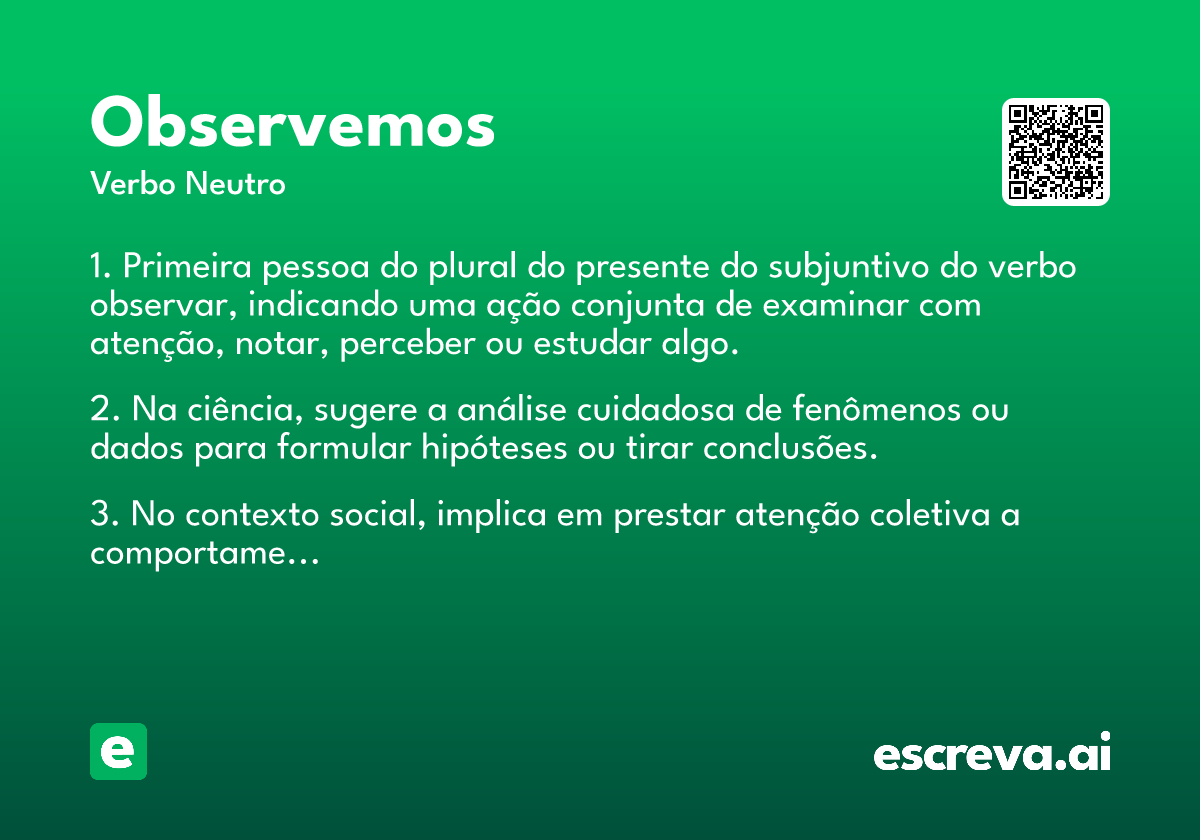 observemos