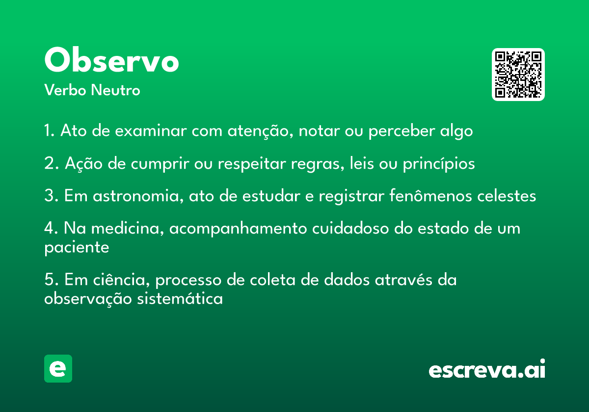observo