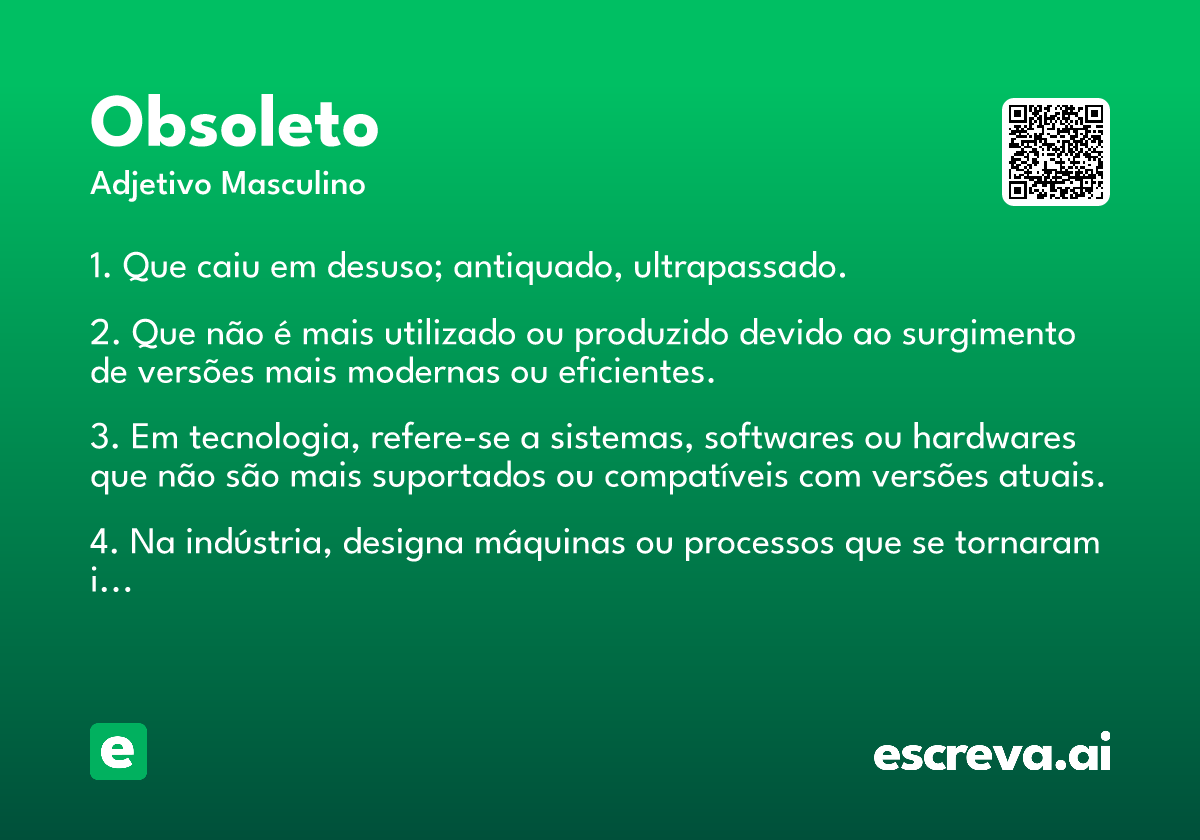obsoleto