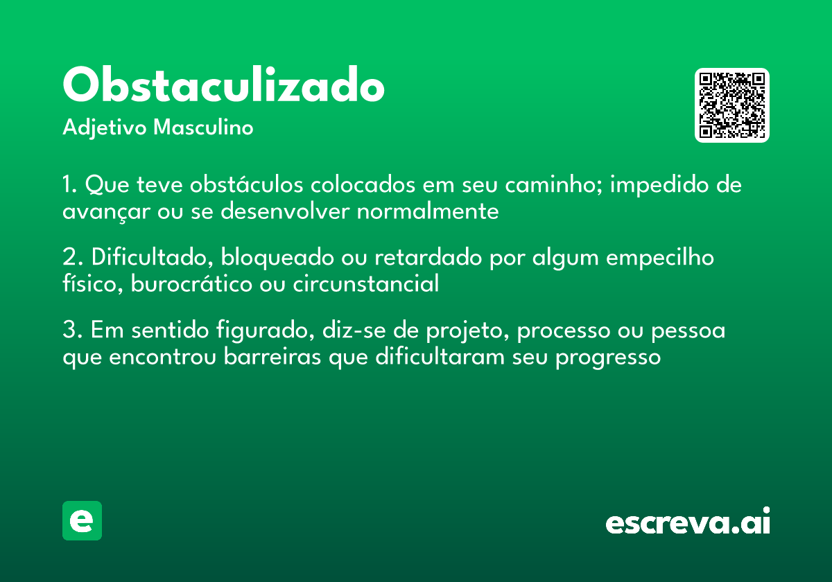 obstaculizado