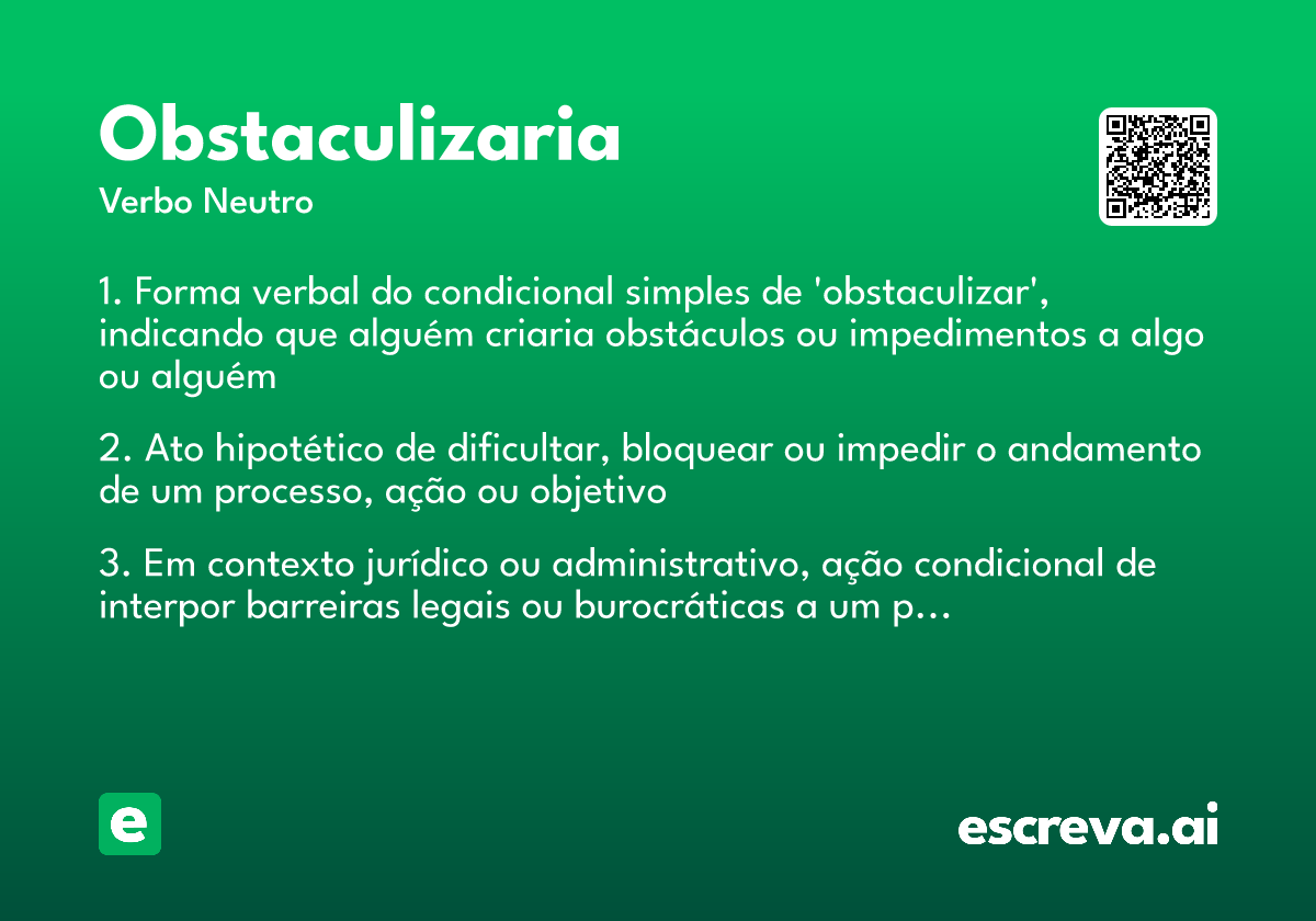 obstaculizaria