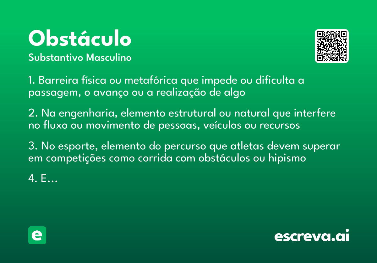 obstáculo