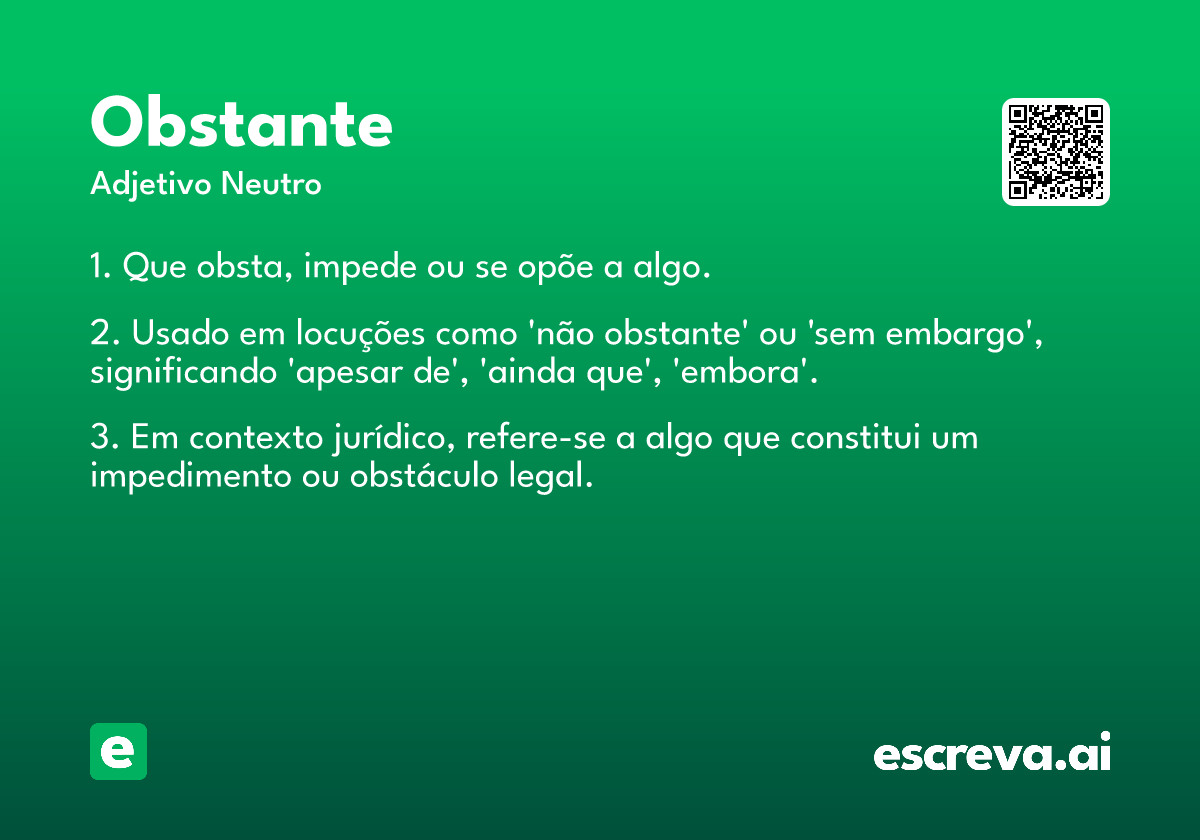 obstante