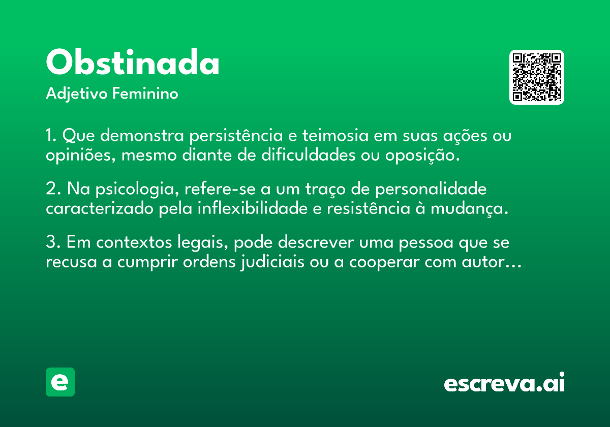obstinada