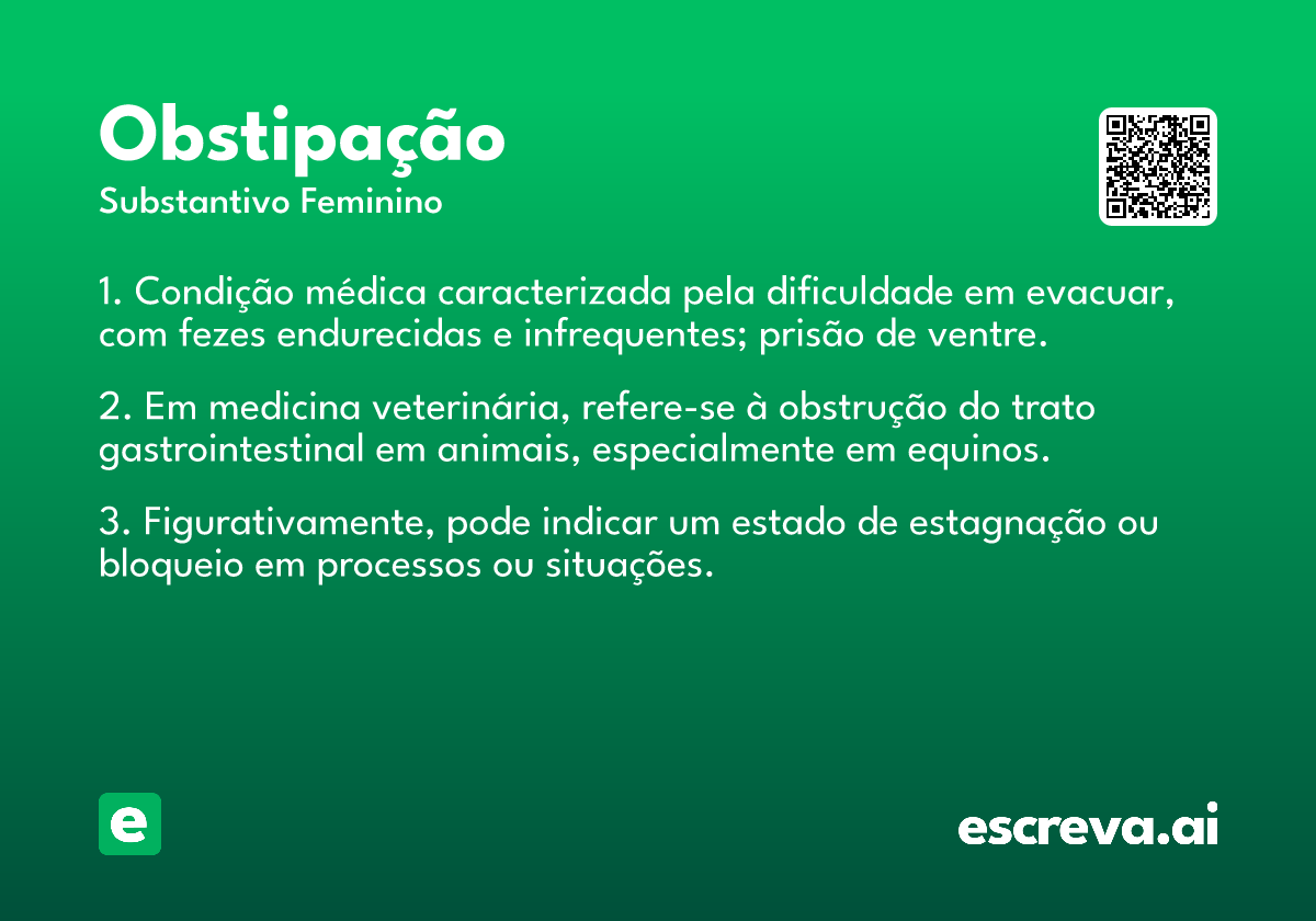 obstipação