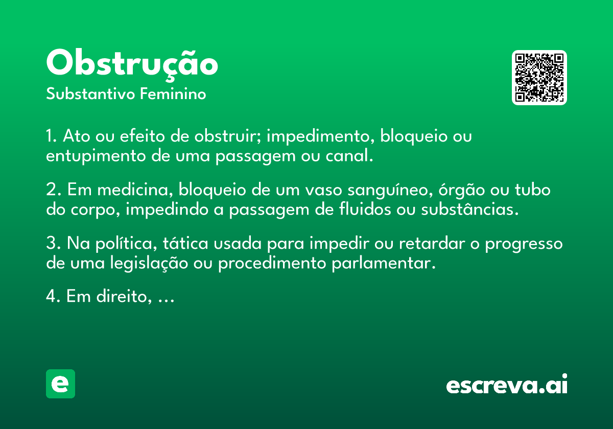 obstrução