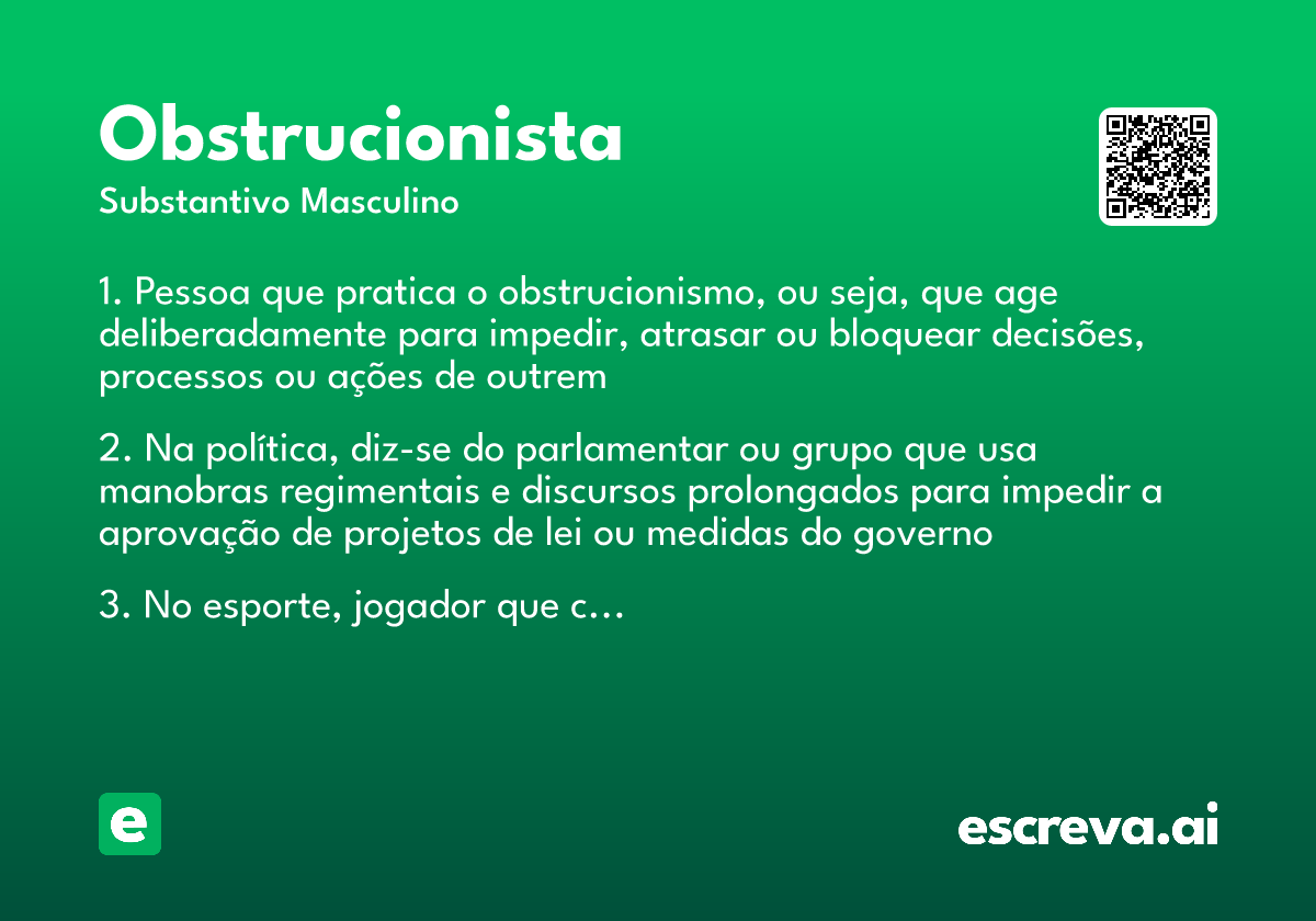 obstrucionista