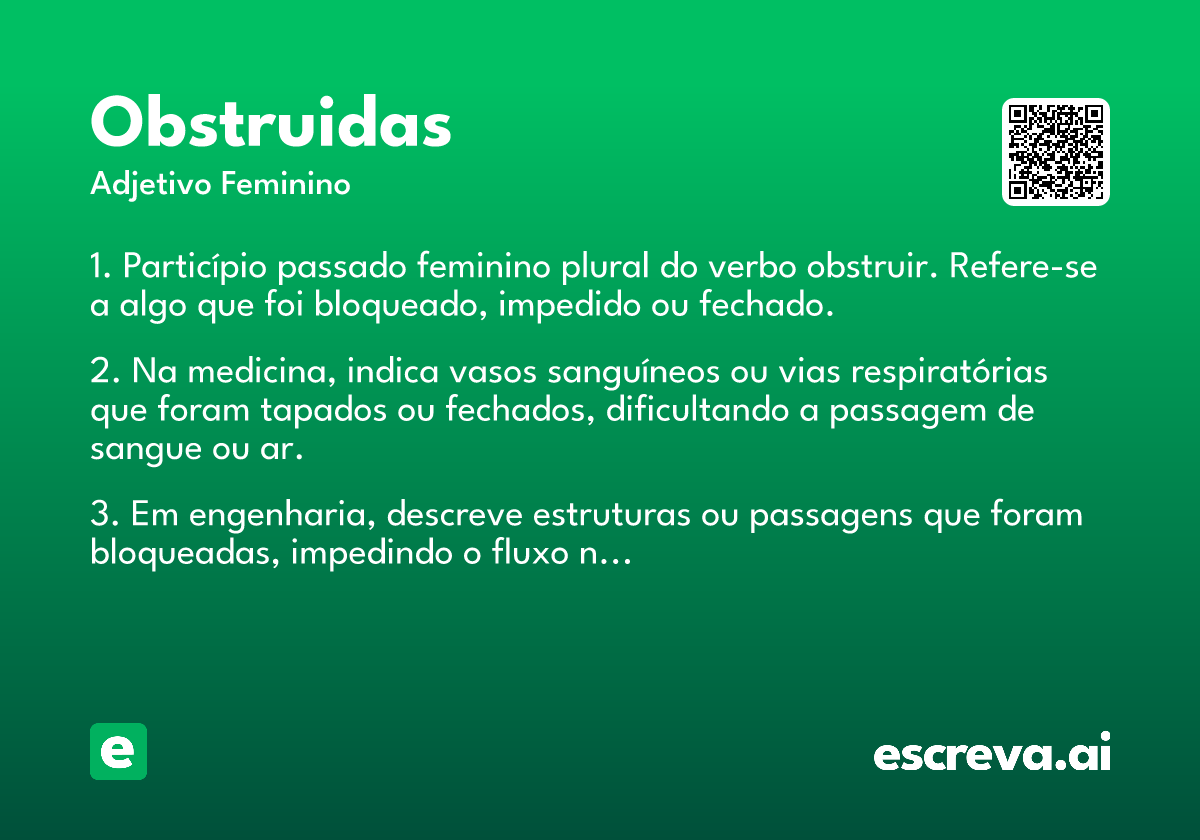 obstruidas