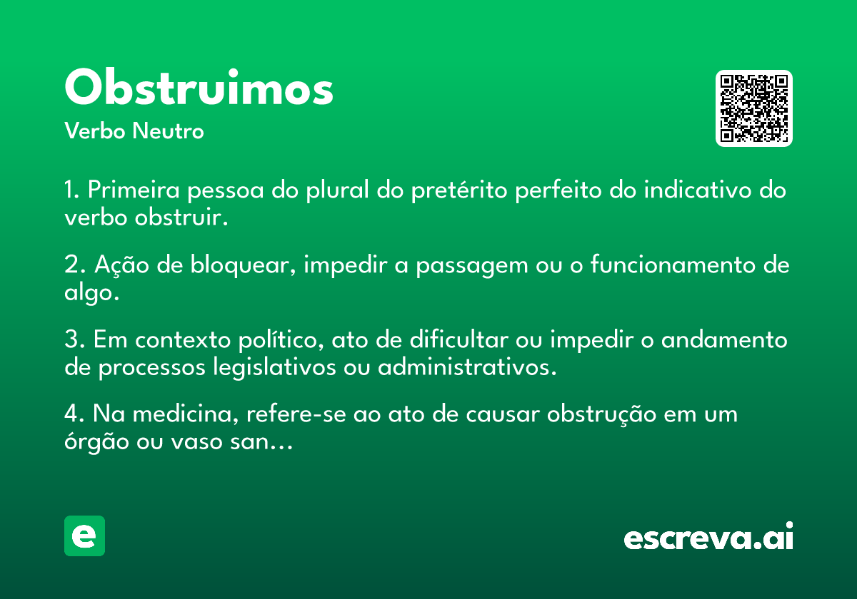 obstruimos