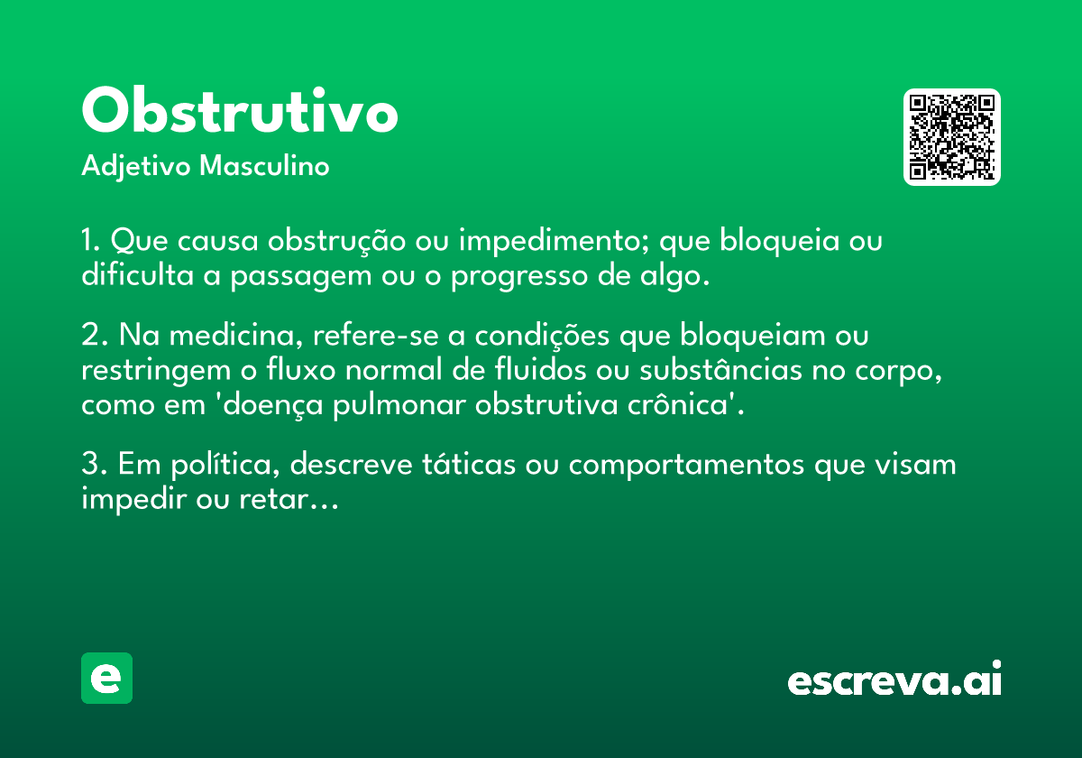 obstrutivo
