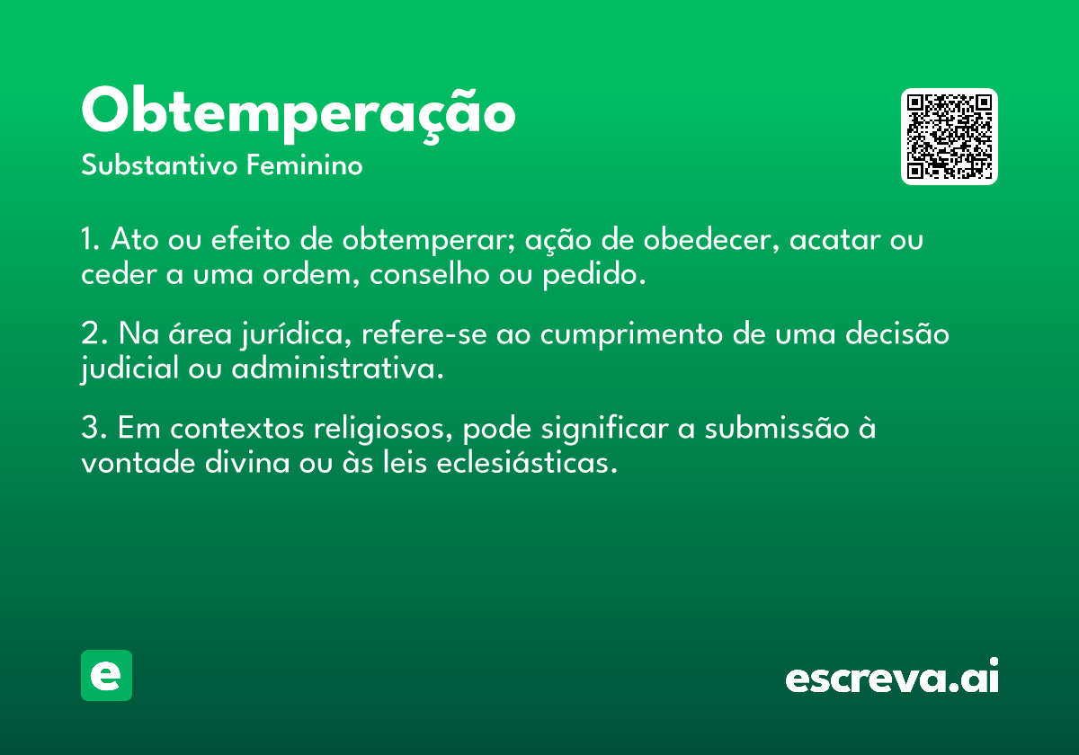 obtemperação