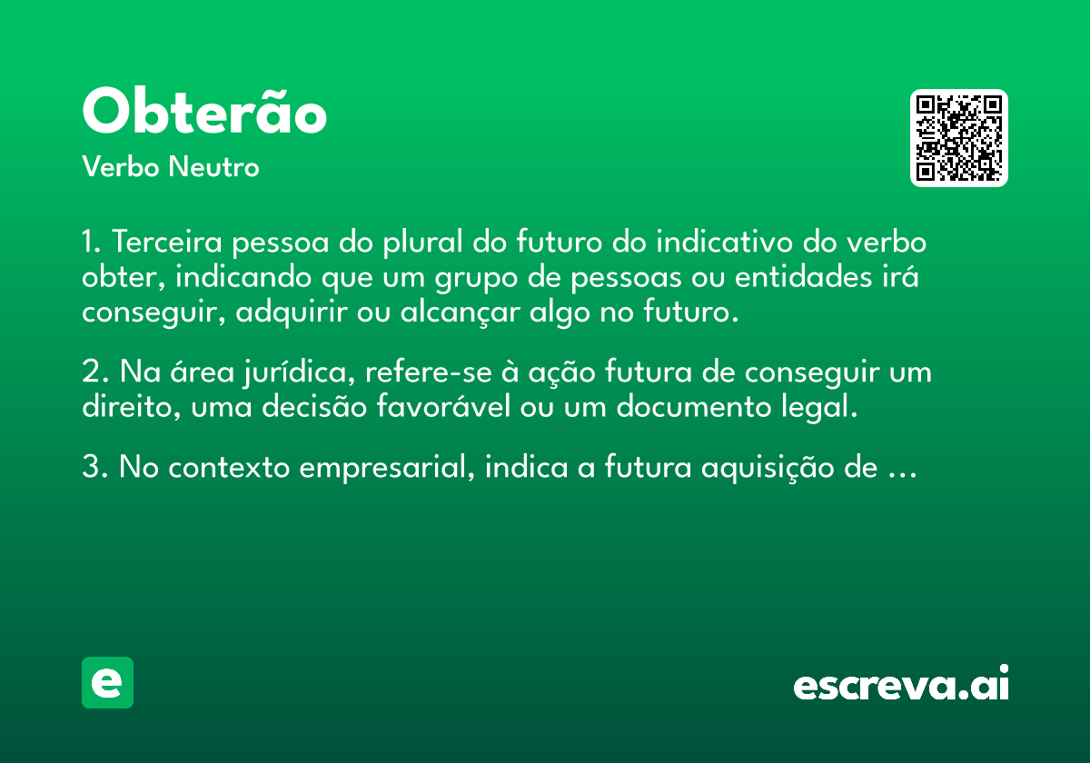 obterão