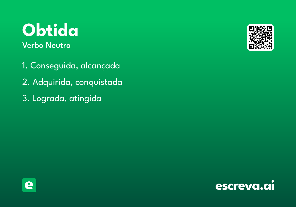 obtida
