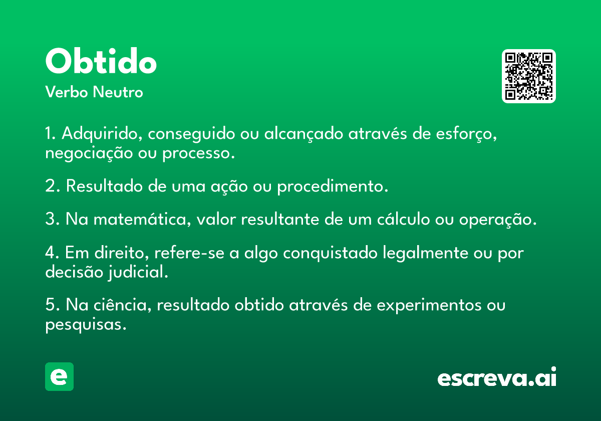 obtido