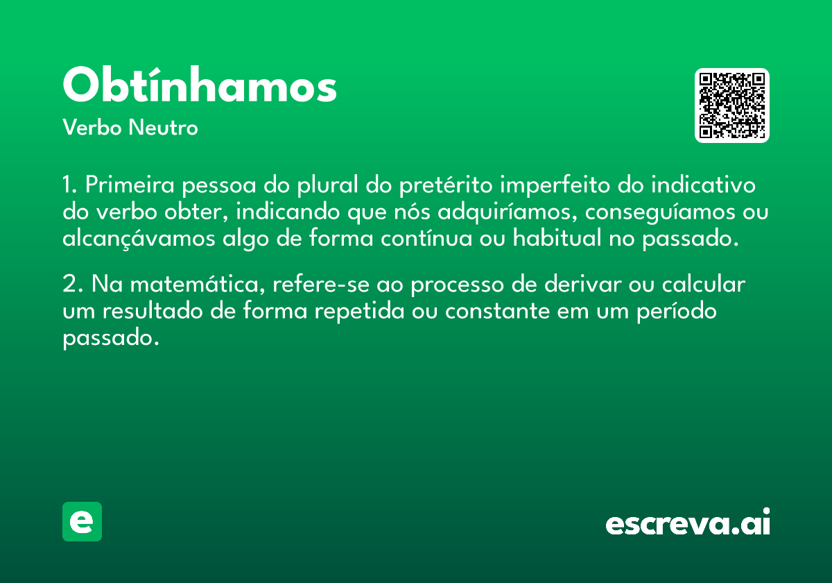 obtínhamos