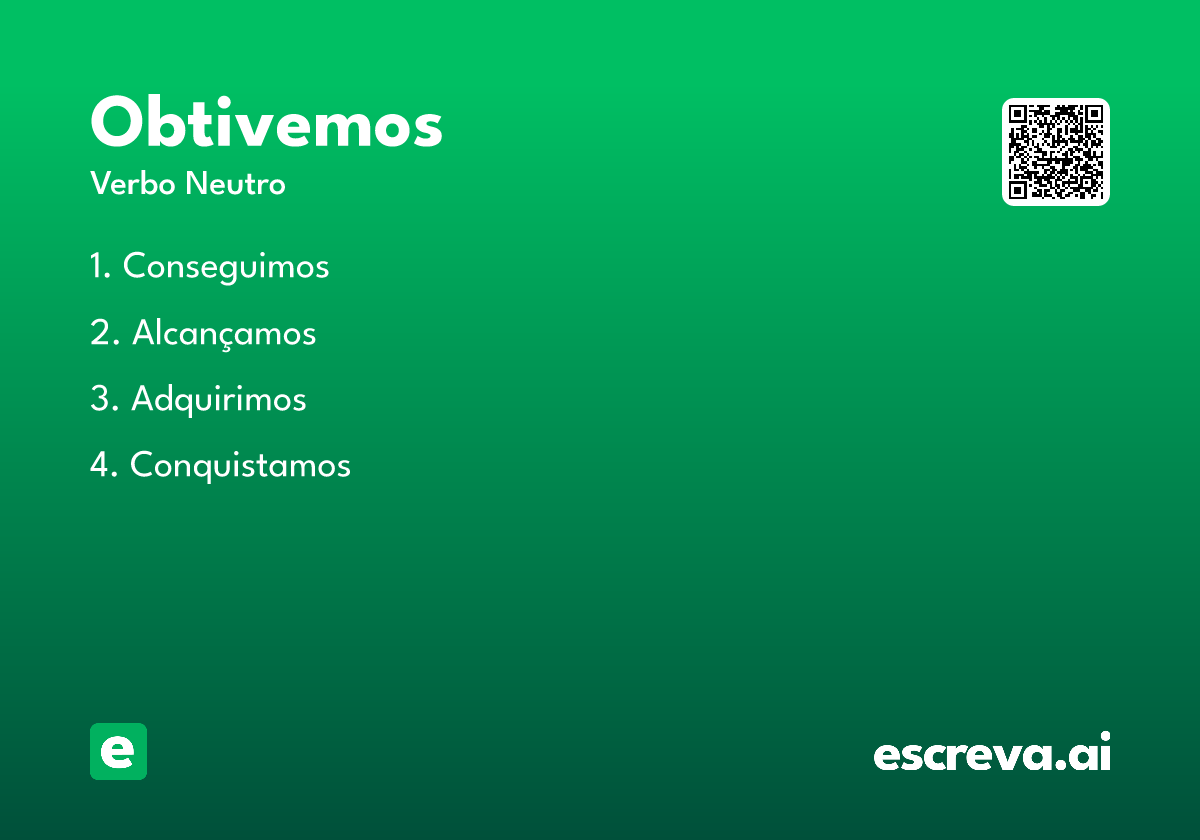 obtivemos