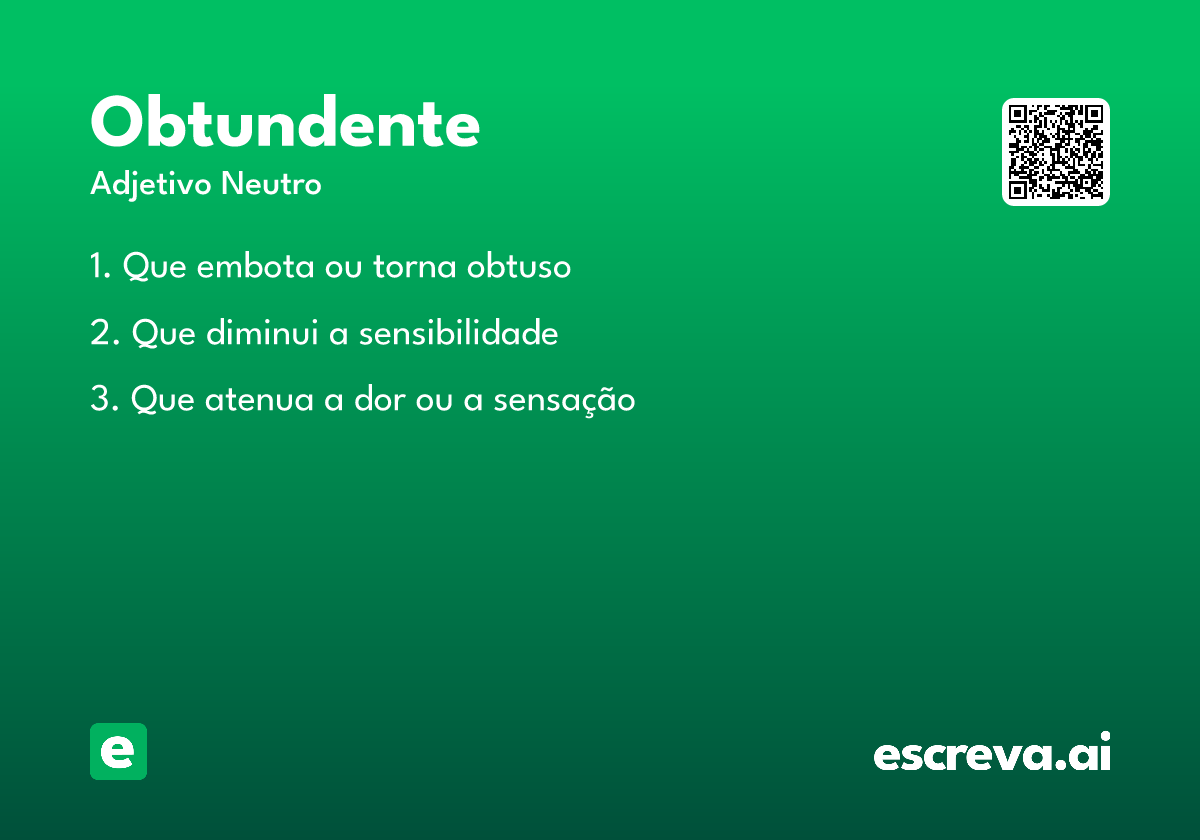 obtundente