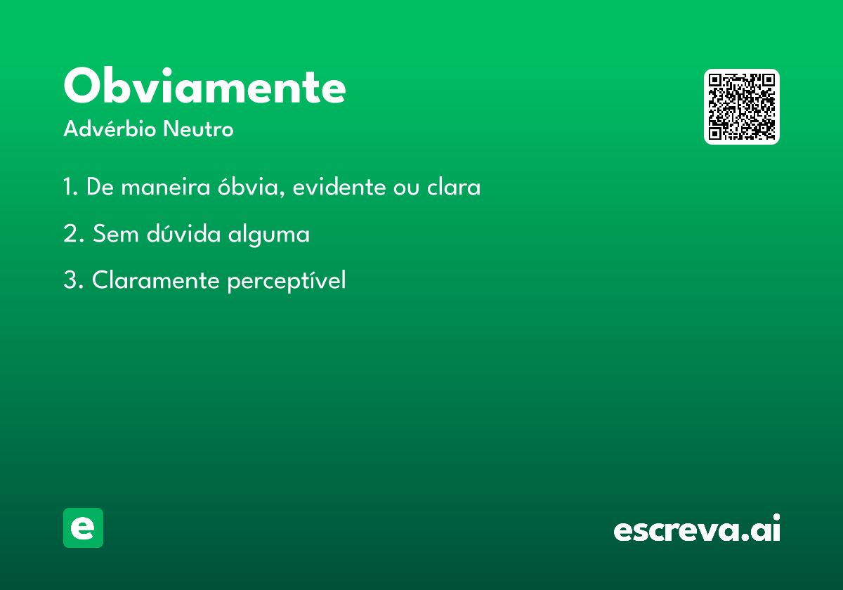 obviamente