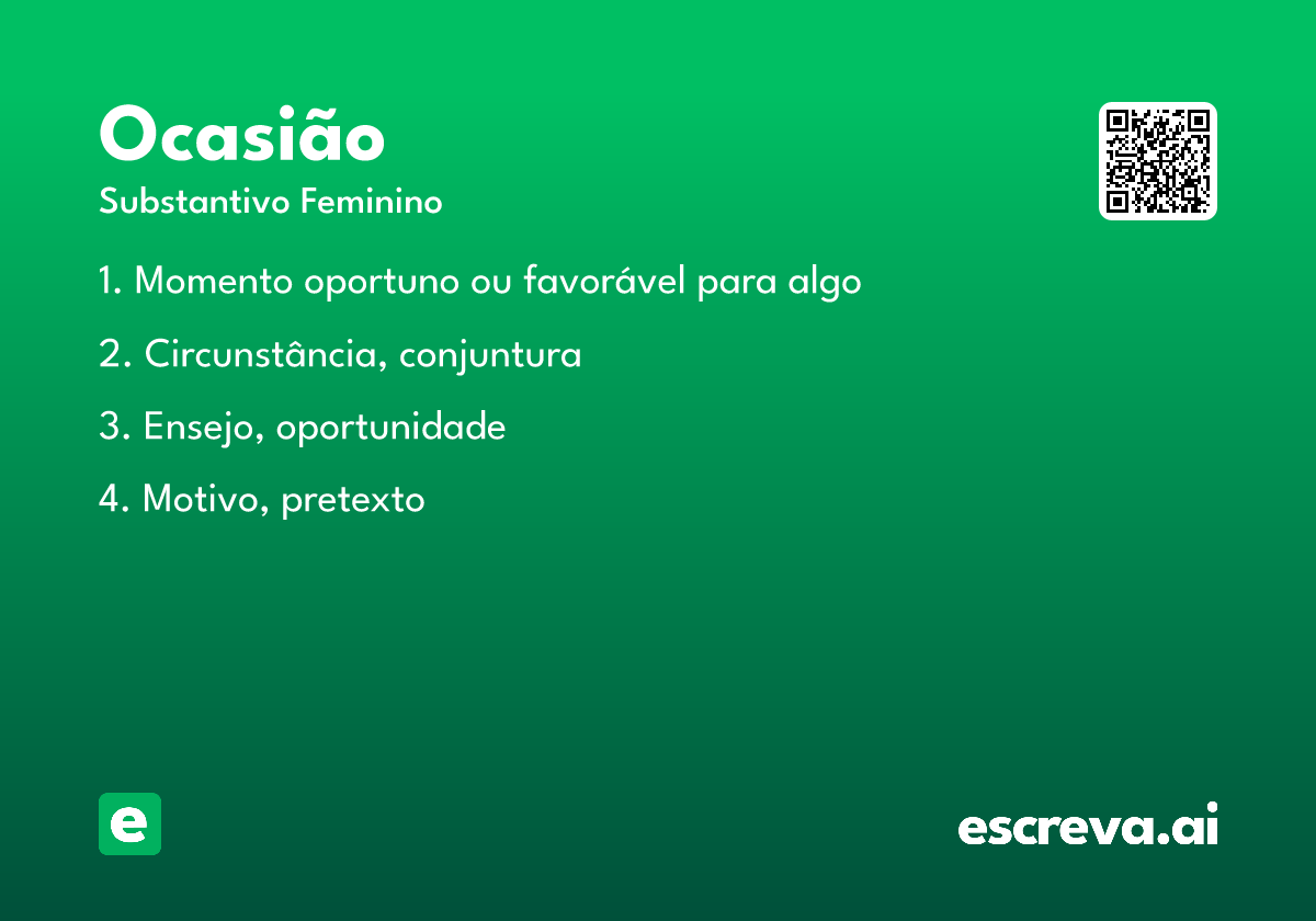 ocasião