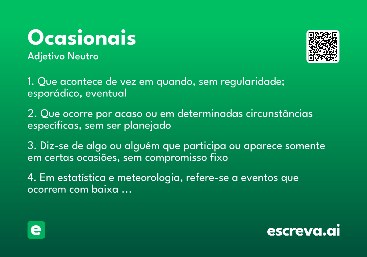 ocasionais