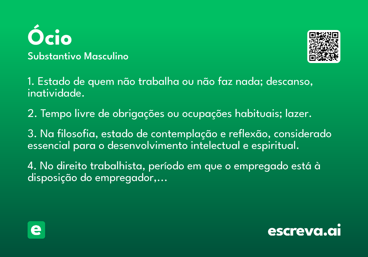 ócio
