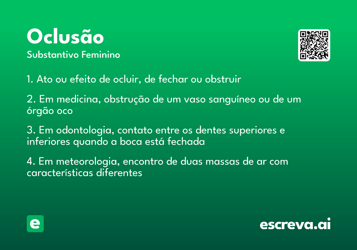 oclusão