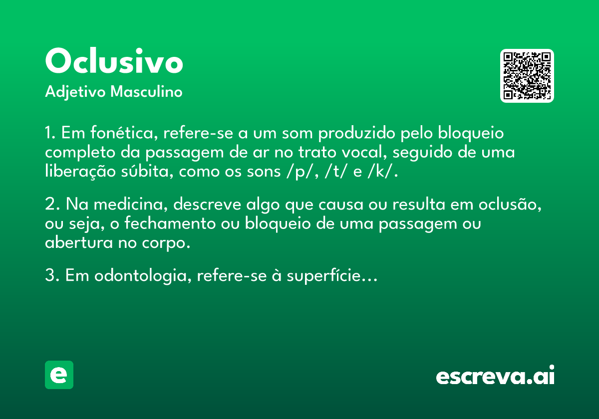 oclusivo