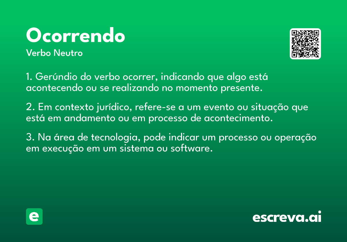 ocorrendo