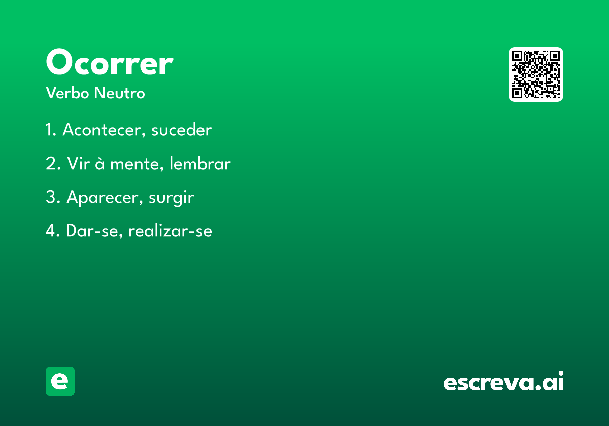 ocorrer