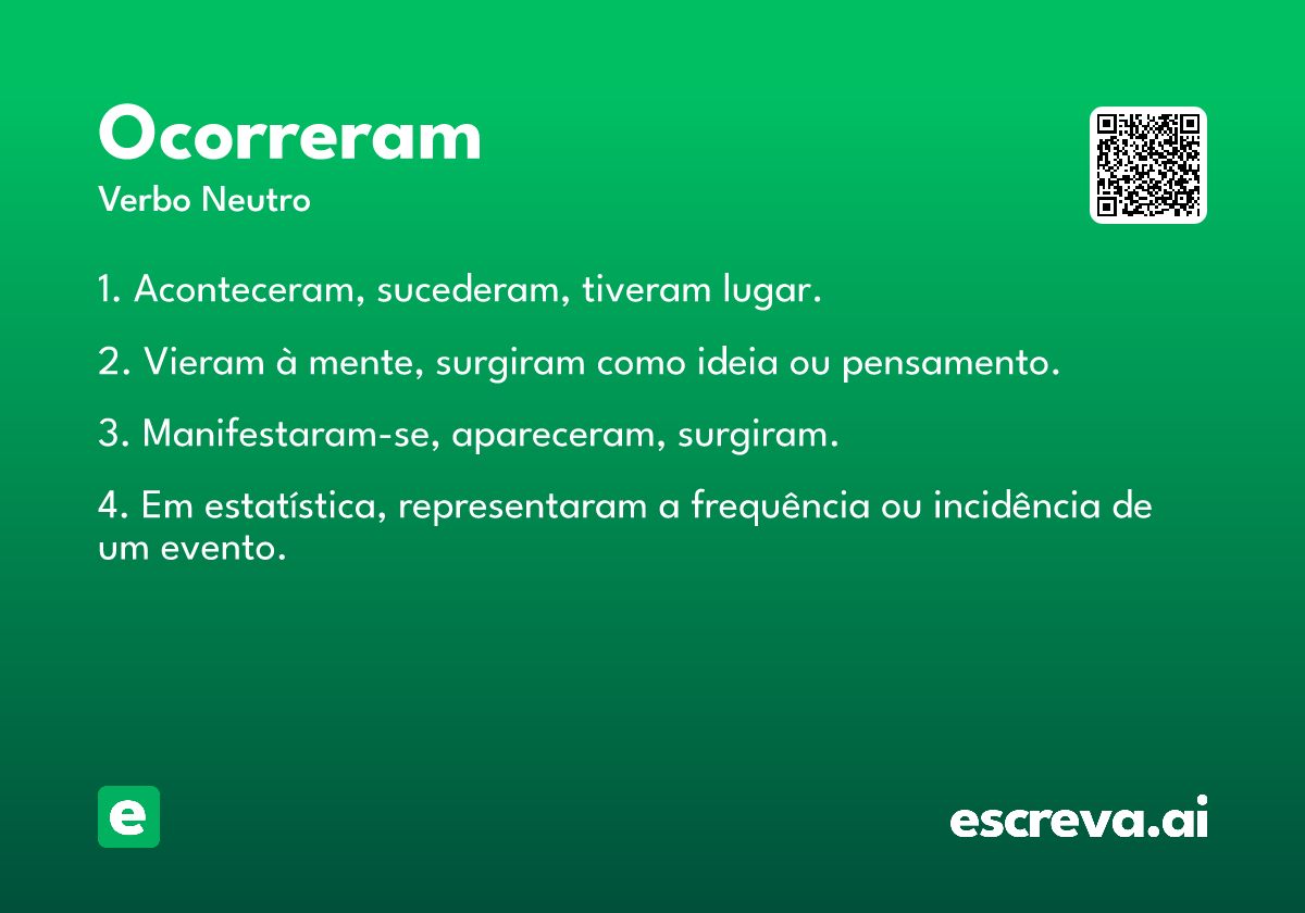 ocorreram
