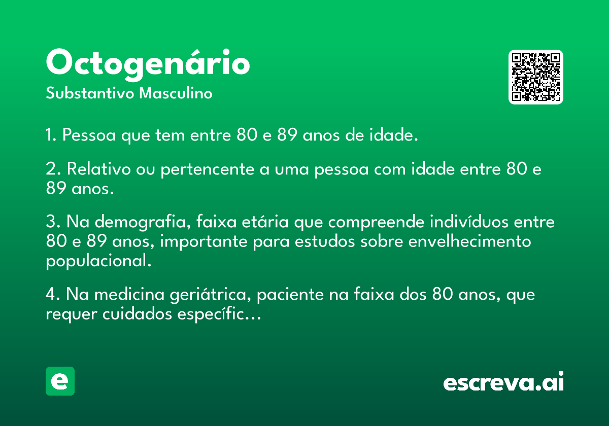 octogenário