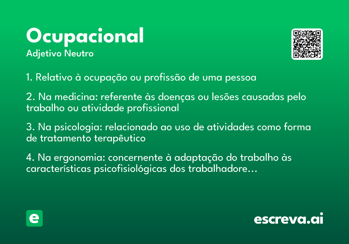 ocupacional