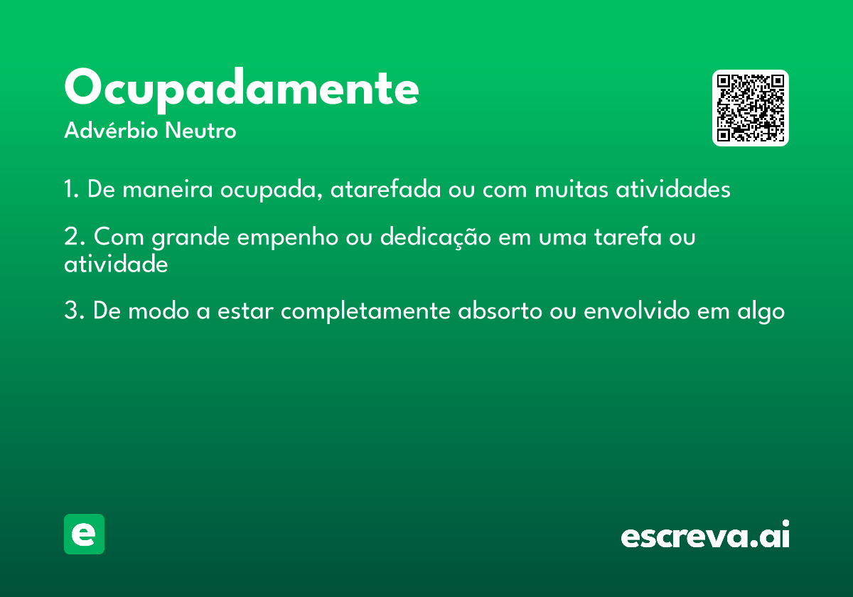 ocupadamente