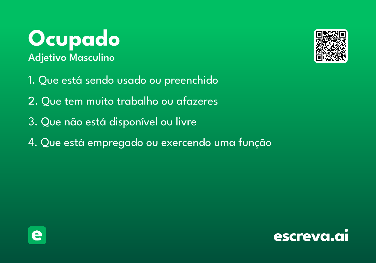 ocupado