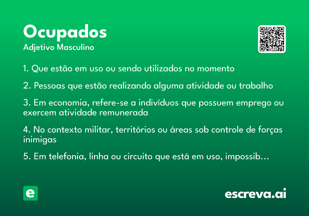 ocupados