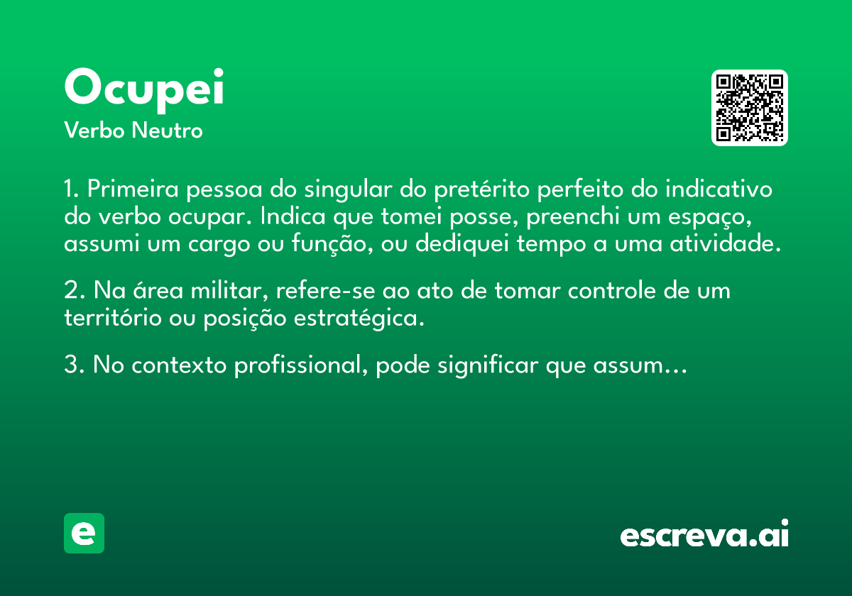 ocupei