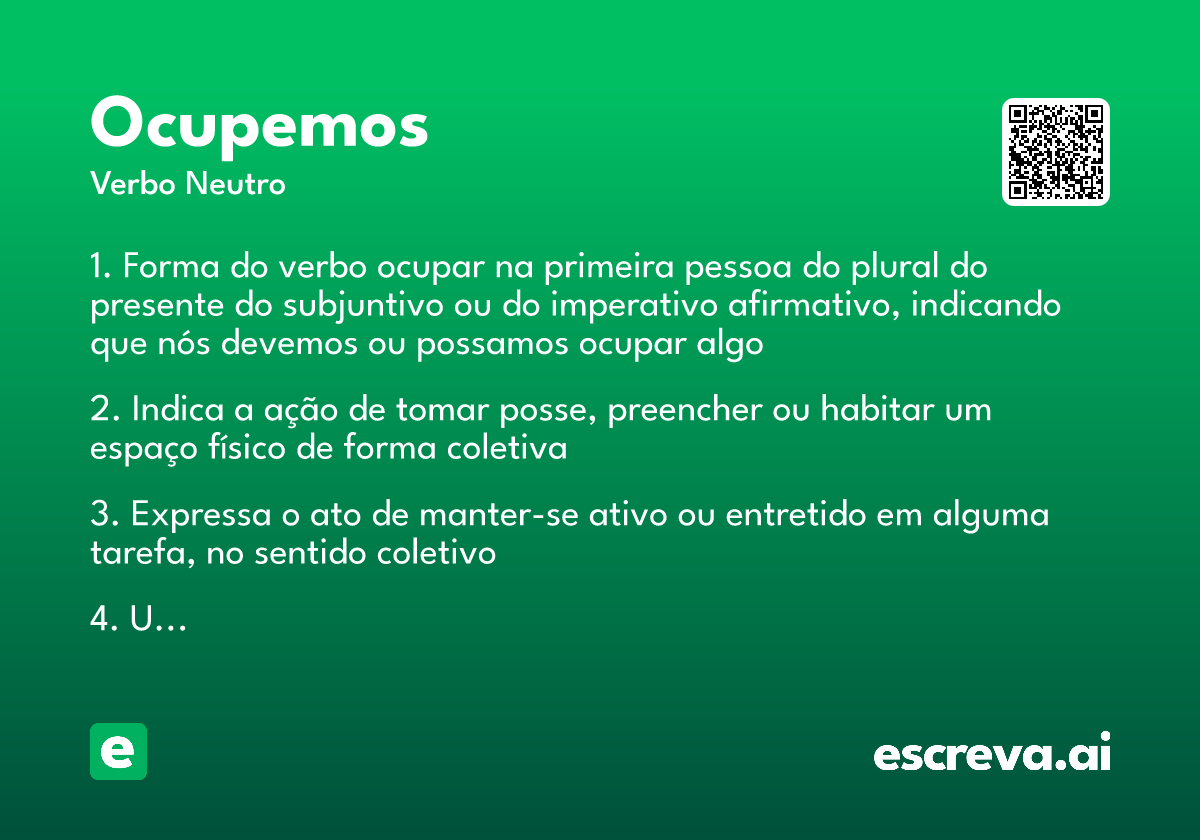 ocupemos