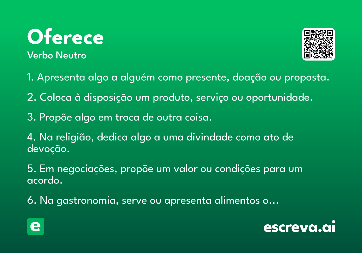 oferece