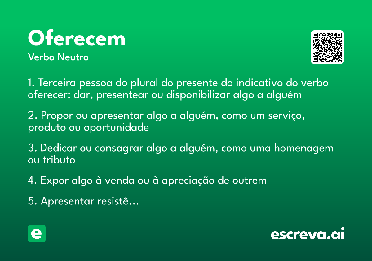 oferecem