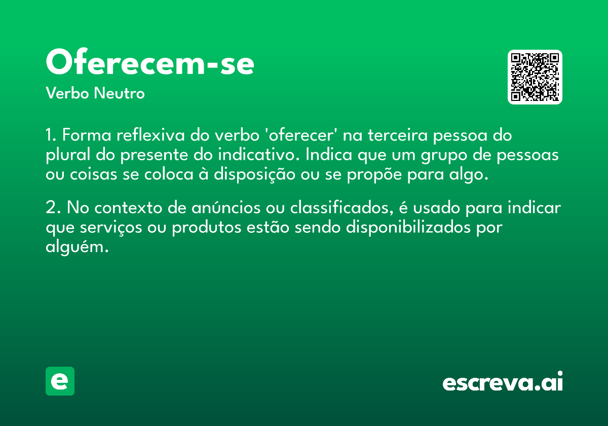 oferecem-se