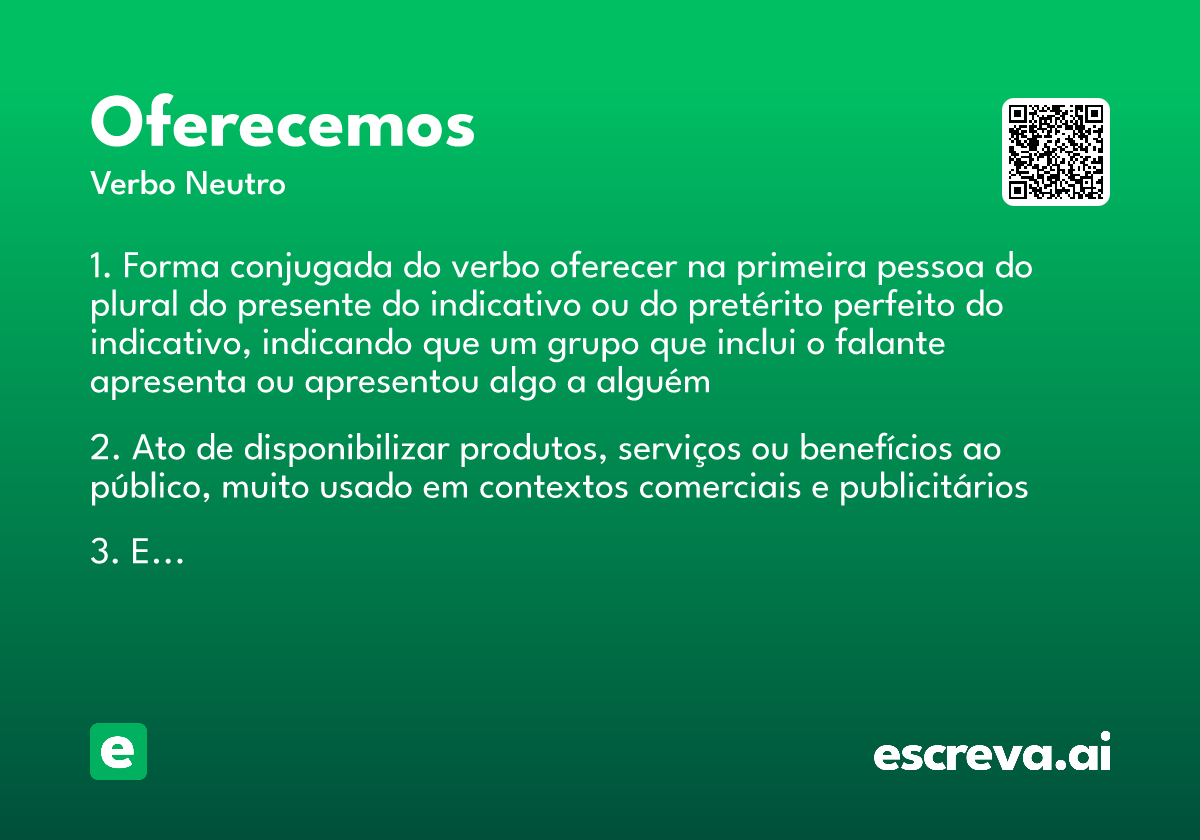 oferecemos