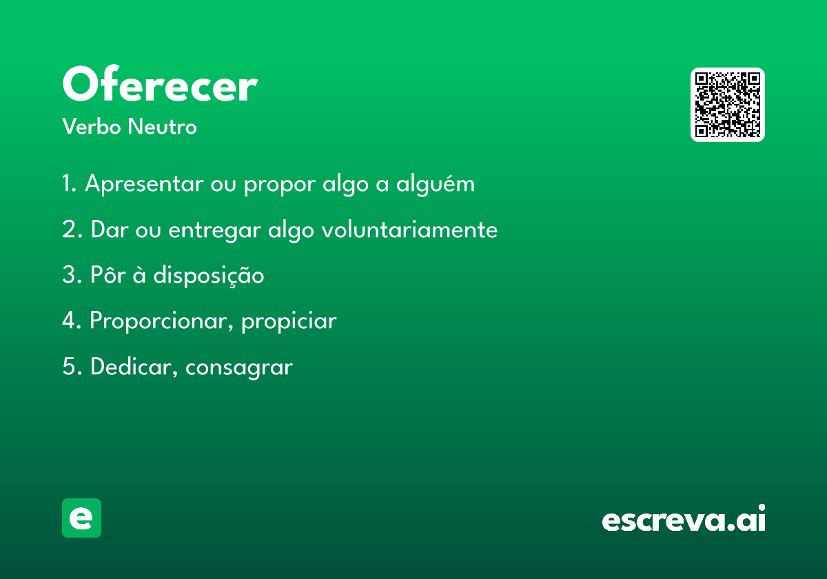 oferecer