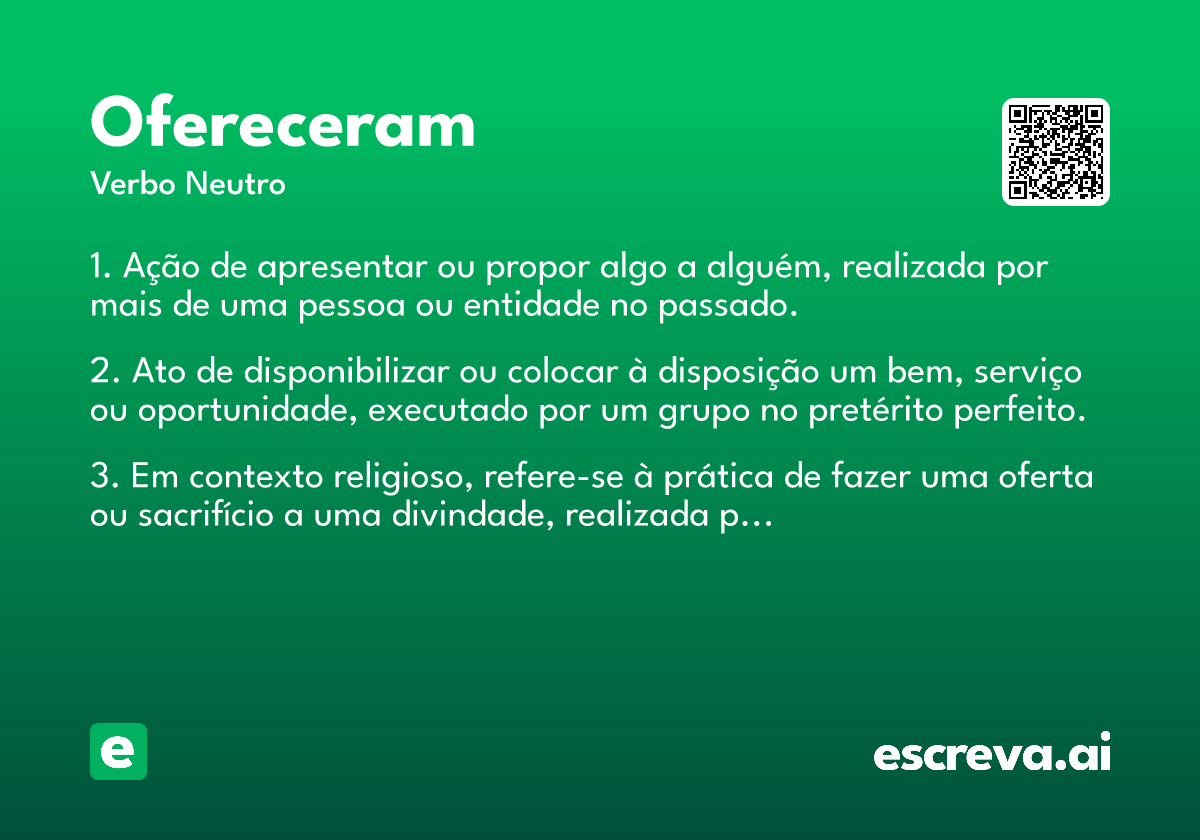 ofereceram