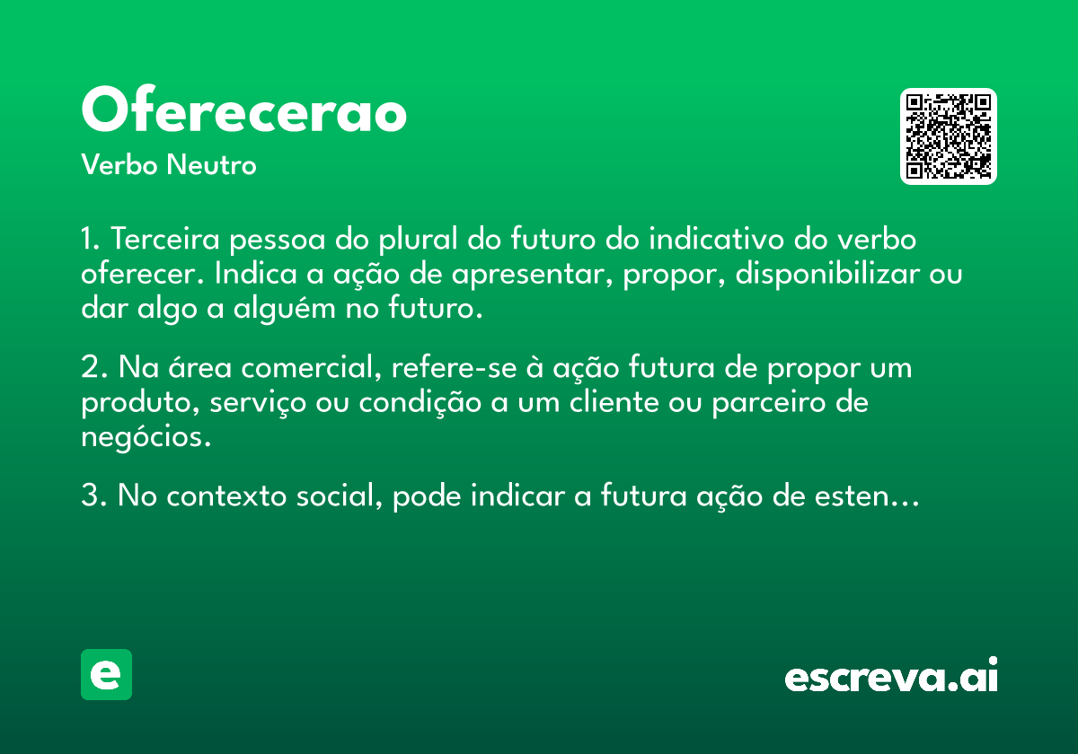 oferecerao