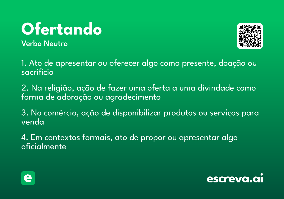 ofertando