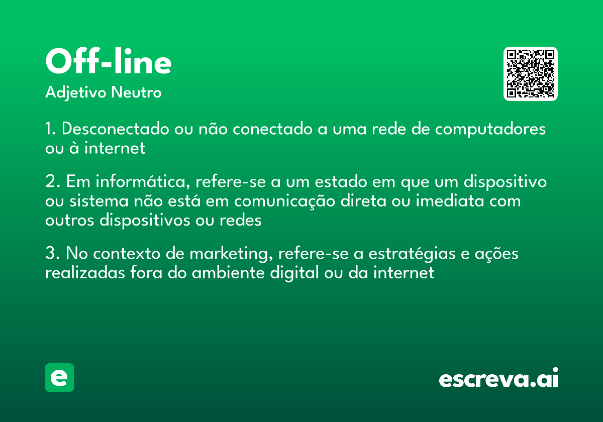 off-line