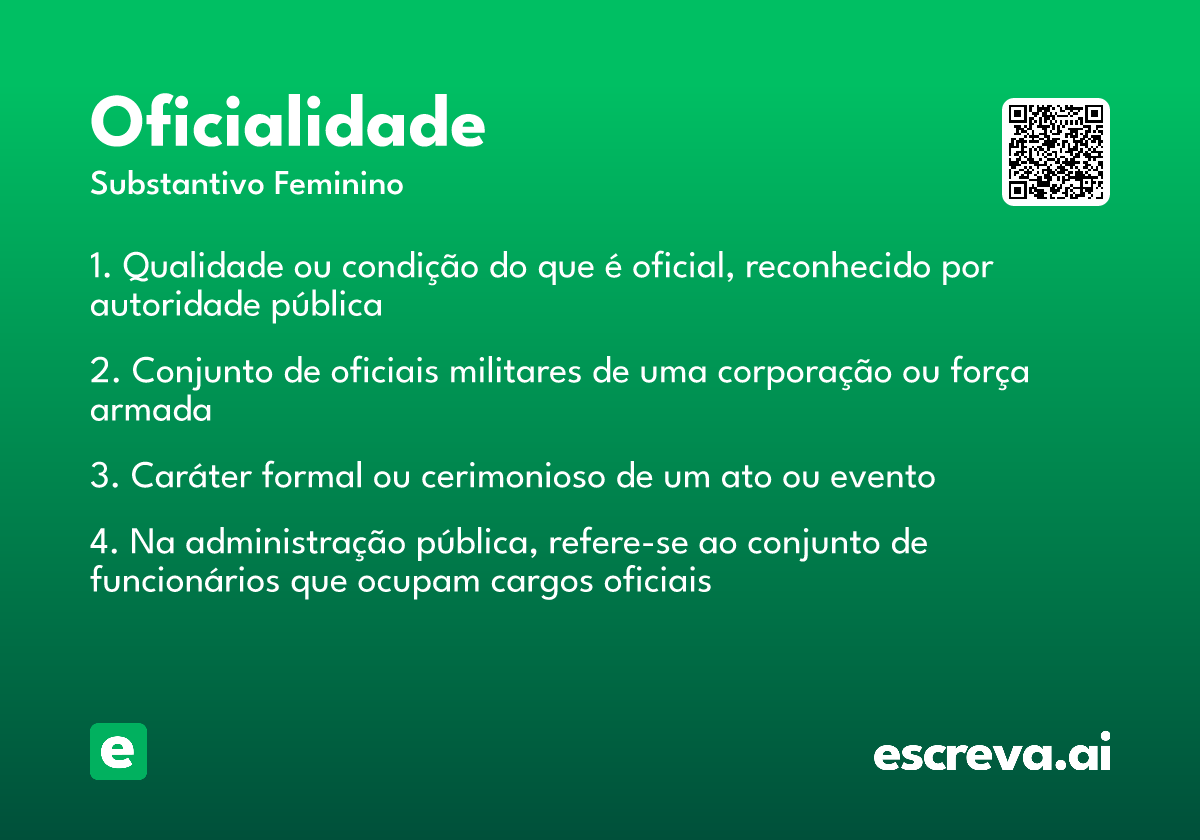 oficialidade